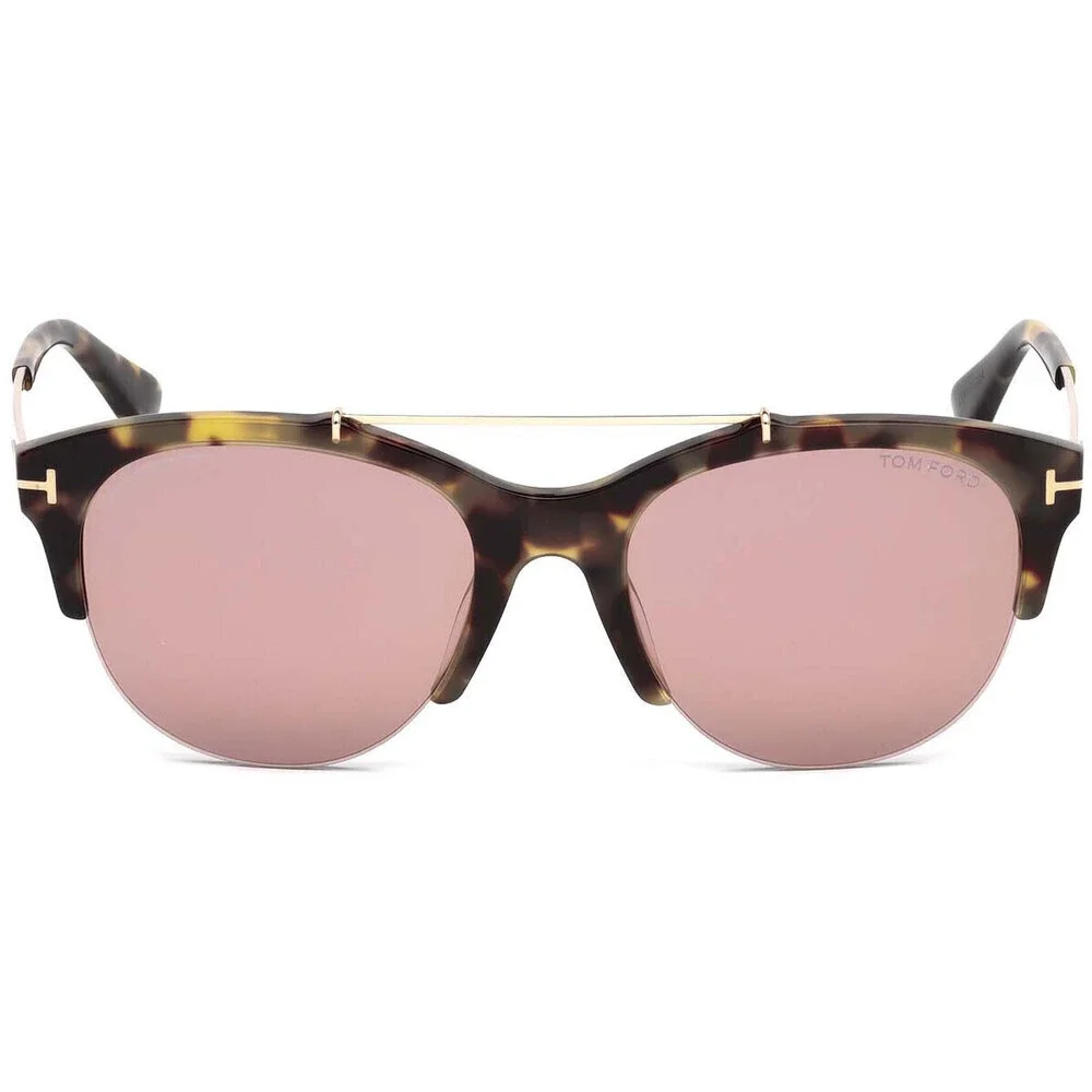 NWT Tom Ford FT0517 Havana Round 55mm Sunglasses